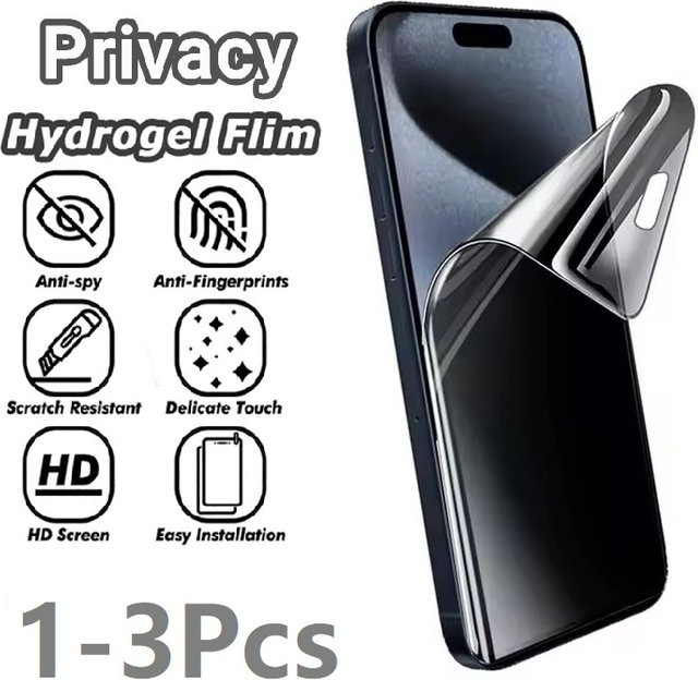 Anti Spy Privatsphäre Hydrogel Film für vivo Y72 5G Y72/Y72T Y73T Y74s Y75 Y75S Y76 Y76S Y77 Screen Protector Transparent - Bild 1