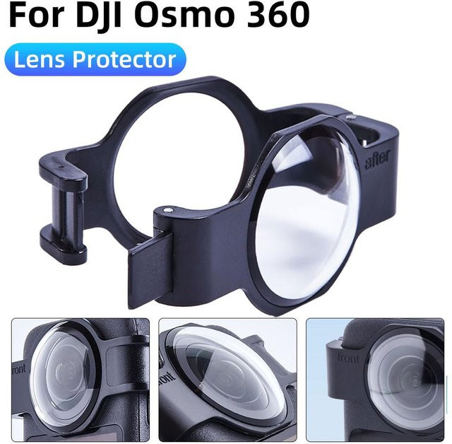 DJI Osmo 360 Snap-on Objektivschutz aus Glas mit Antireflexbeschichtung in Schwarz - Bild 1