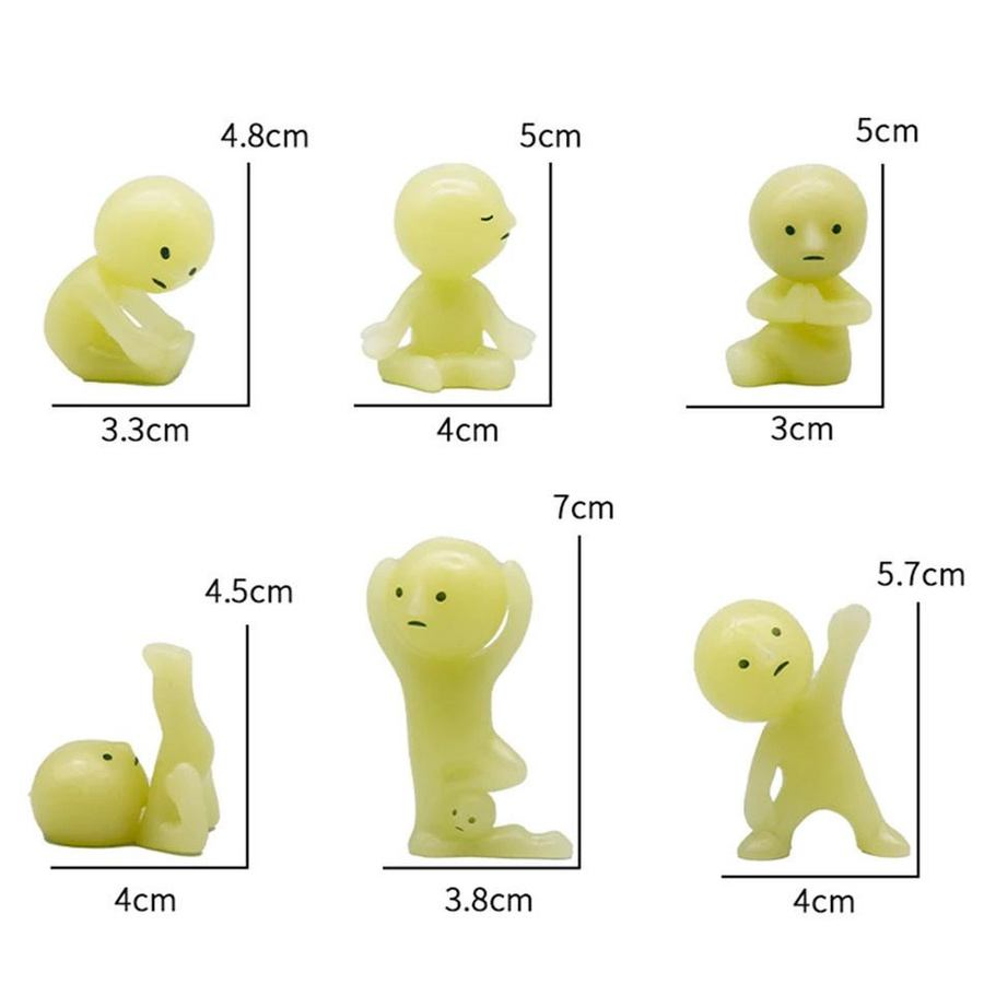 Yiran toy 1 Yoga Schlafzimmer Blind Box Actionfiguren Grün Nachtleuchtend - Bild 2