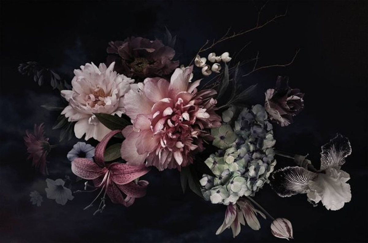 Bönninghoff Keilrahmenbild Blumen Floral Mehrfarbig Querformat B/H/T: 118 x 78 x 2 cm - Bild 1