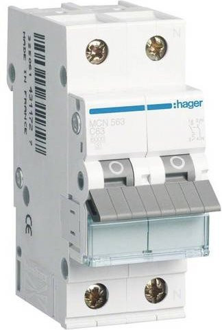 Hager MCN563 Leitungsschutzschalter 2polig 63A 230V - Bild 1
