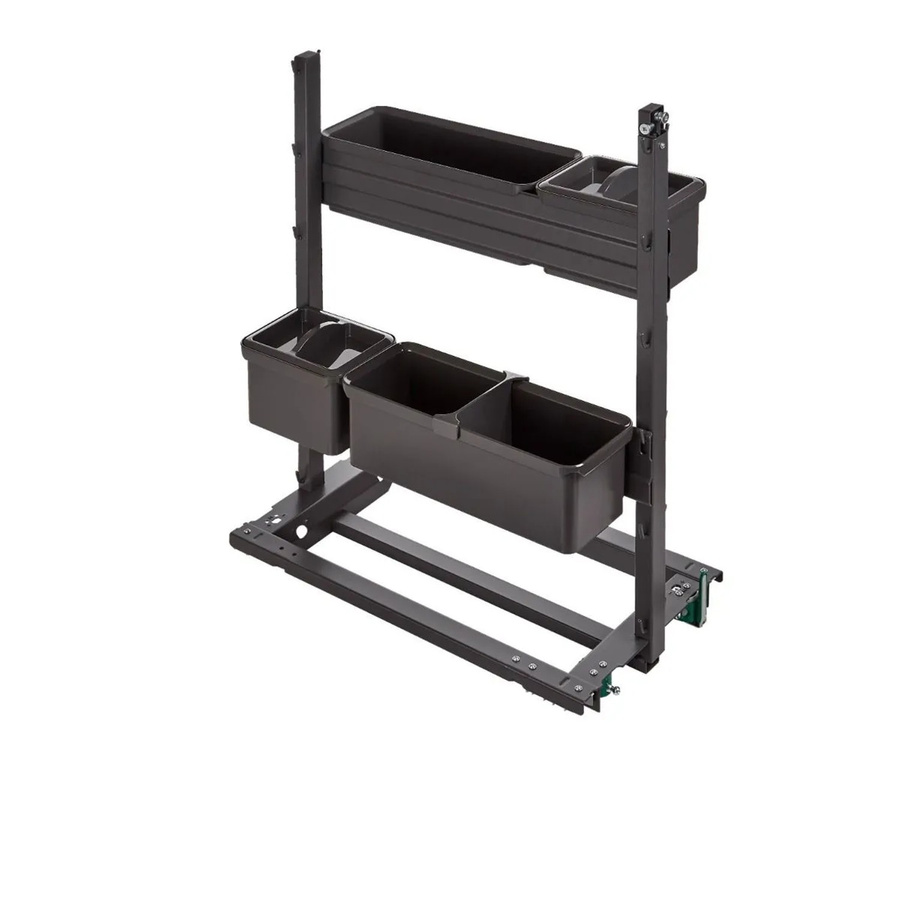 Kesseböhmer YouBoxx Set 3 Anthrazit mit Deckel und Trenner für DISPENSA-X Junior Swing - Bild 2