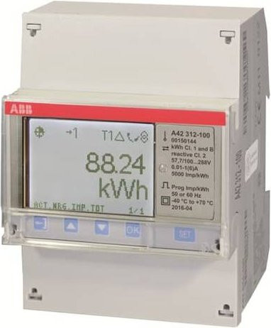 ABB A42 312-100 2CMA170512R1000 Messwandlerzähler 6A in Weiß - Bild 1