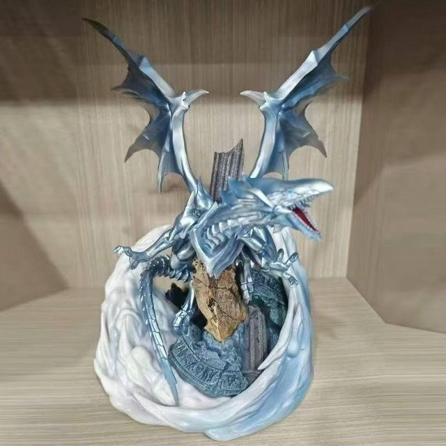 Yiran toy 1 Yu-Gi-Oh! Blauäugiger weißer Drache Modell Spielzeug PVC weiß - Bild 1