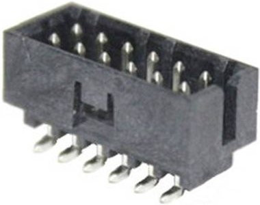 Molex Stiftleiste mit Verriegelung, 4 Polzahl, 2 Reihen, Rastermaß: 2 mm, Schwarz - Bild 1