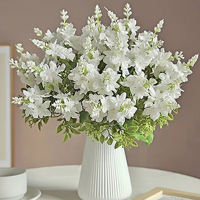 Künstliche Yucca Gloriosa Blumen aus Seide in Blau von XIAOYINMO für Hochzeit und Tischdekoration - Bild 1