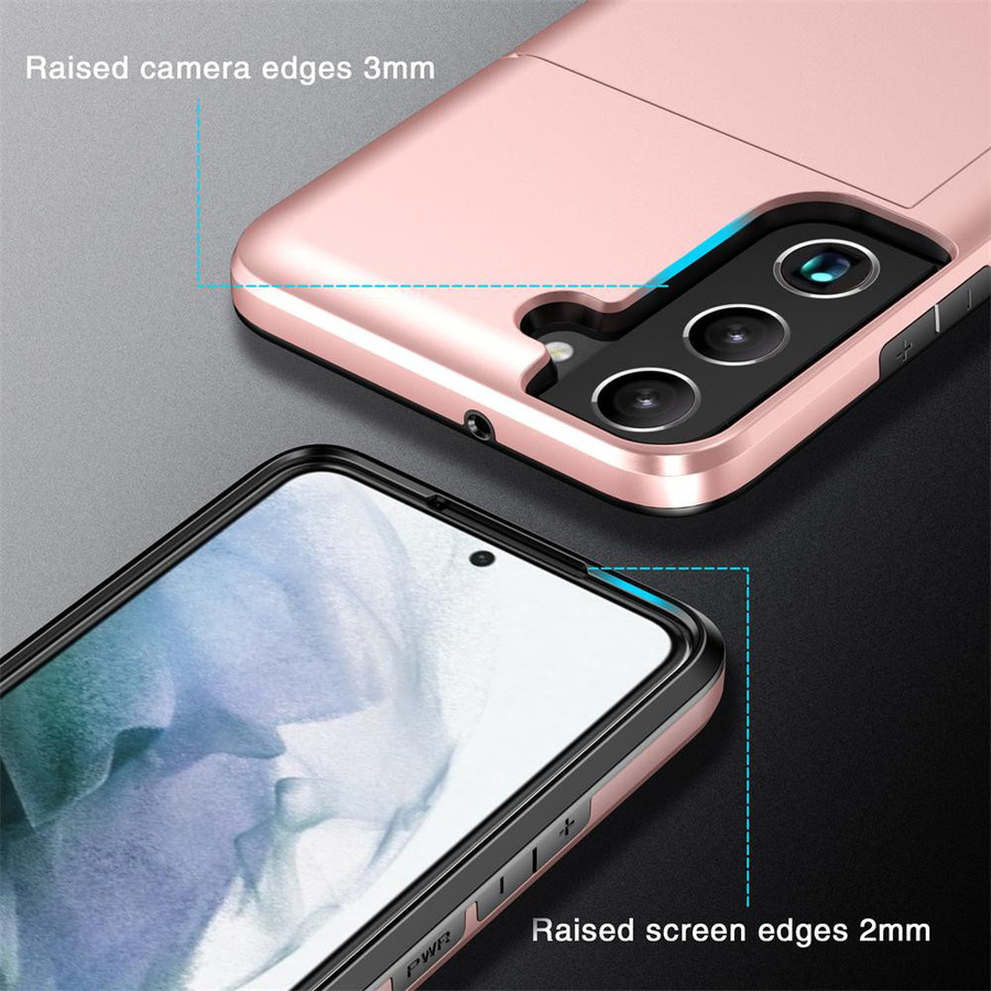 Samsung Galaxy Smartphone Hülle mit Kartenhalter als Portemonnaie-Schutz für S22 Ultra, S21 FE, S21 Plus, S20, S10 Plus und S10e - Bild 2