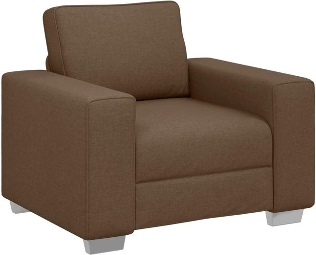 vidaXL Sofa in Braun mit Stoffbezug, B/T/H: 100 x 80 x 82 cm - Bild 1