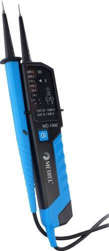 Metrel MD 1060 Zweipoliger Spannungsprüfer in Blau, CAT III 1000 V, CAT IV 600V mit LED und Akustik - Bild 1