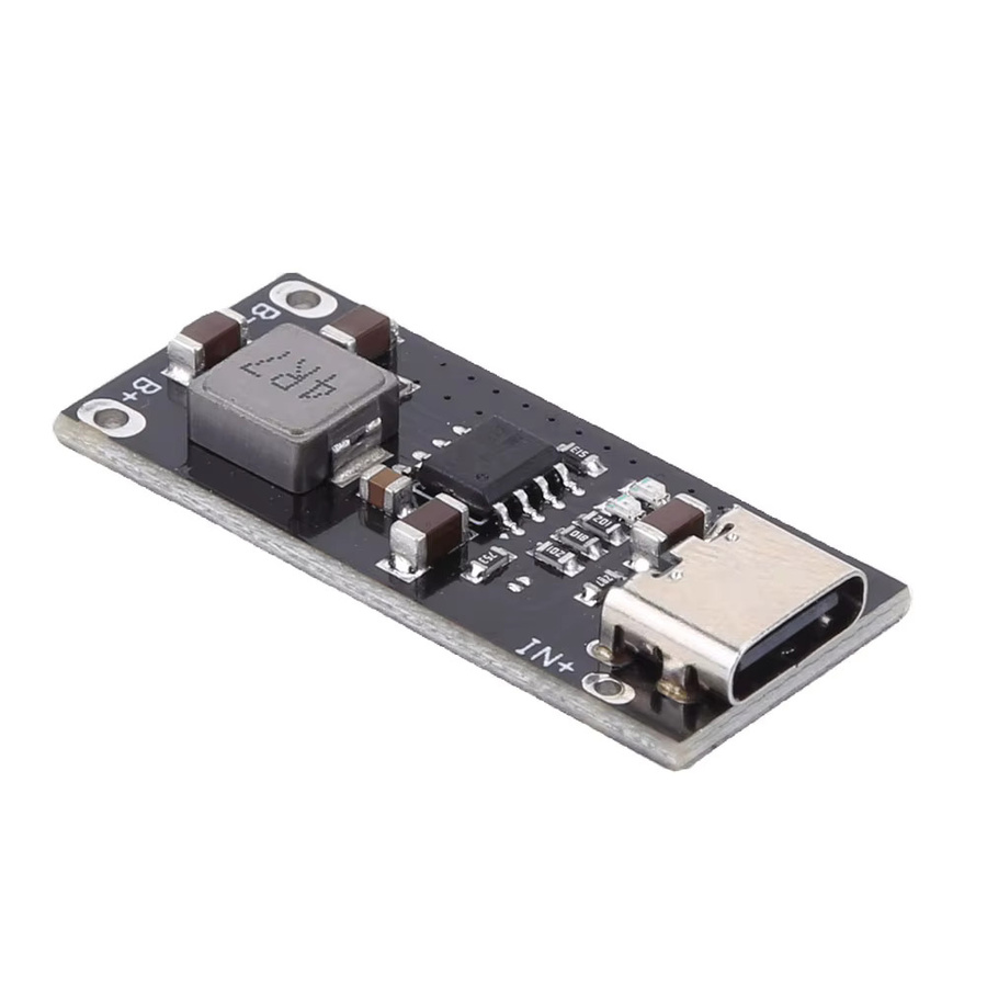 APWIKOGER Schnellladekarte mit Anzeige und automatischer Erkennung als Netzteil-Modul-Platine für DIY-Komponenten in Schwarz - Bild 3