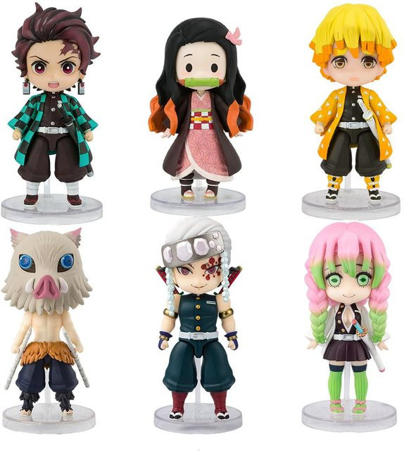 Yiran toy 1 Demon Slayer Kimetsu no Yaiba Q-Version Figuren 6-teiliges Set - Bild 1