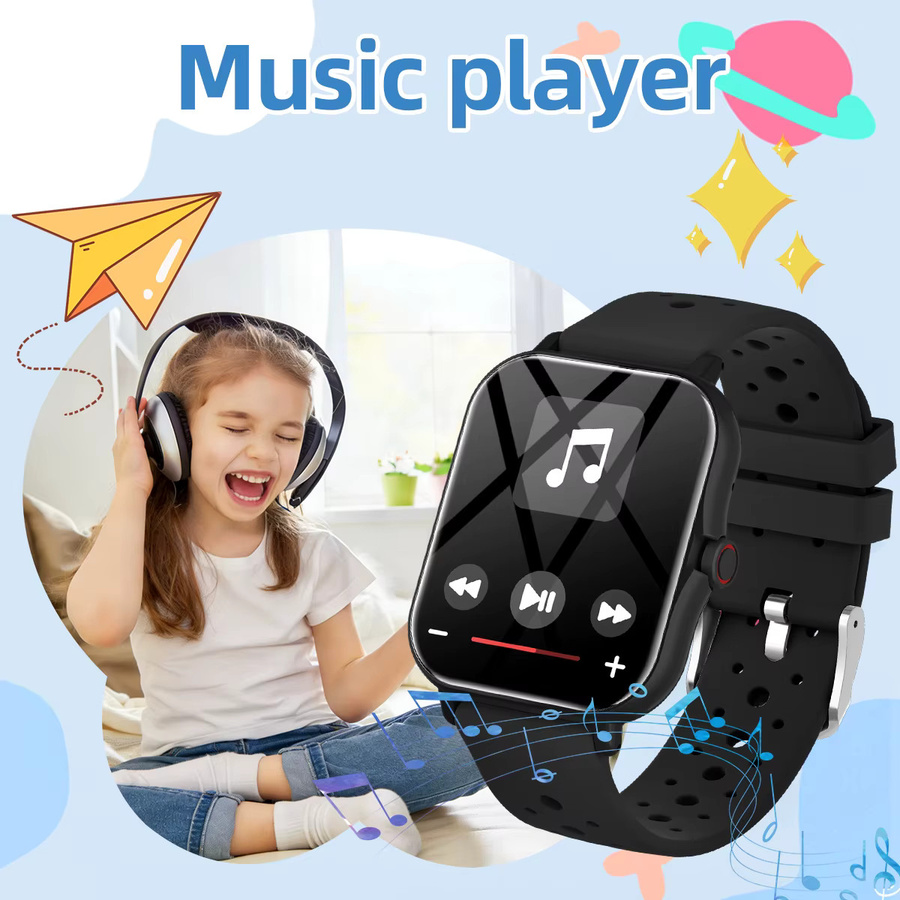 SIMSONLAB Smartwatch mit 1,83 Zoll HD-Bildschirm, Bluetooth Anruf, Wasserdicht, Schrittzähler und Schlafüberwachung, Schwarz, Unisex - Bild 2