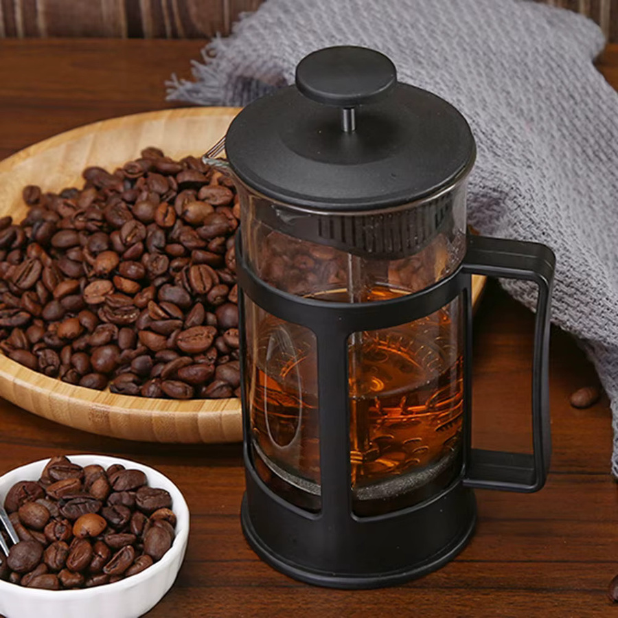 Aihogard Multifunktionale Tee- und Kaffeemaschine aus Edelstahl mit Sieb in Silber und Schwarz - Bild 4