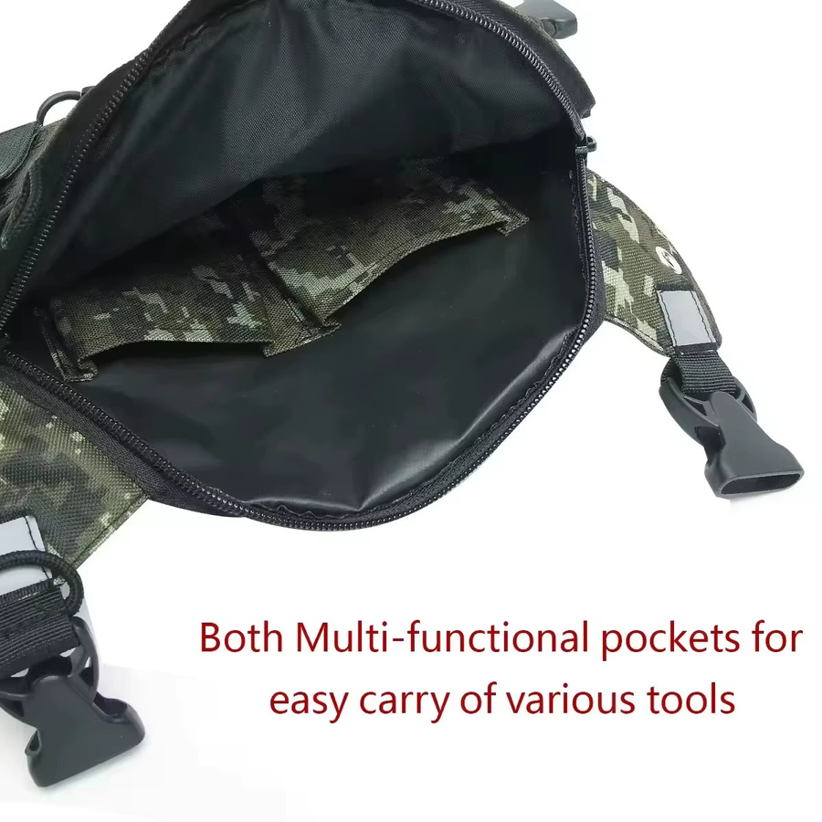 ABBREE PT-10 Taktische Brusttasche als Holster für Baofeng UV-5R, UV-21 PRO und UV-5RH Funkgeräte - Bild 5
