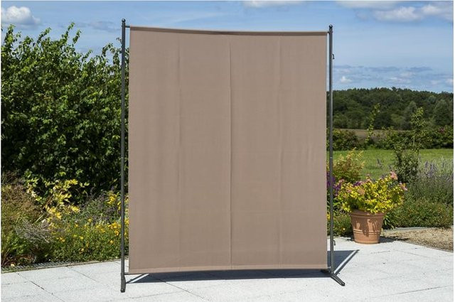 Merxx Sichtschutz Textil mit Stahlgestell in Taupe - Bild 1