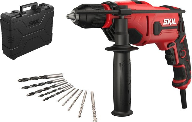 Skil Schlagbohrmaschine 6725GA in Rot mit 710 W Leistung und Koffer - Bild 1