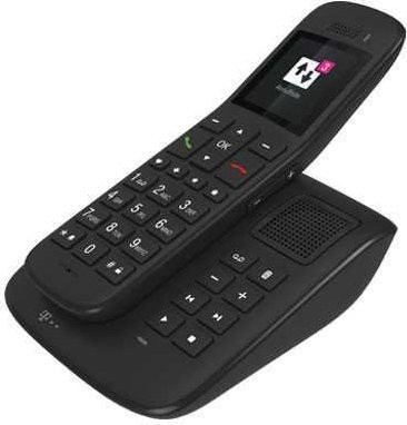 Telekom Sinus A32 Schnurloses Telefon mit Anrufbeantworter in Schwarz und Braun - Bild 1
