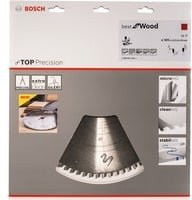 Bosch Hartmetall Kreissägeblatt Top Precision Best for Wood, Farbe: Silber, Durchmesser: 305 mm, Bohrung: 30,5 mm, Zähneanzahl: 72 - Bild 1