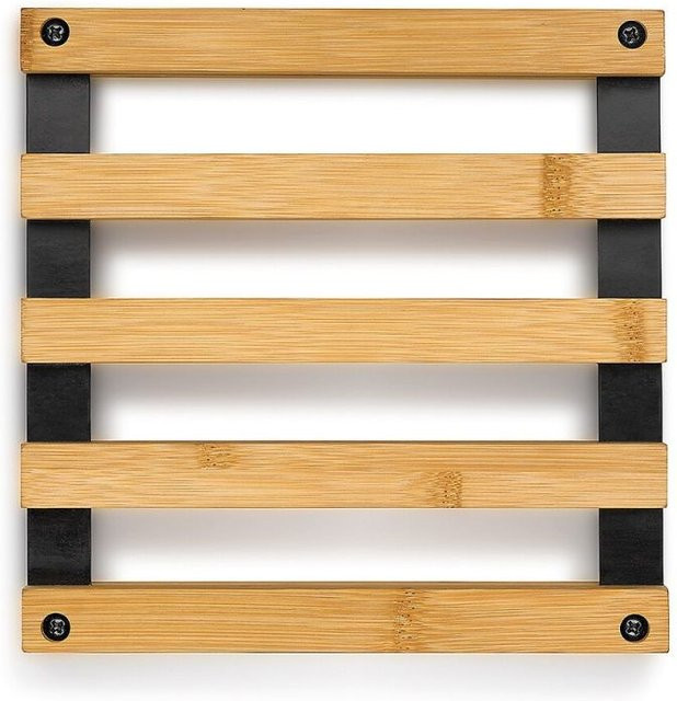 Kela Untersetzer Kiril aus Bambus in Schwarz, Breite: 20 cm, Tiefe: 20 cm - Bild 1