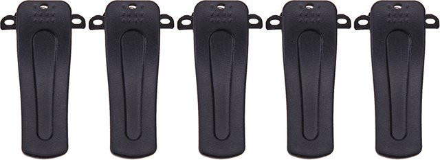 5er Set Baofeng Gürtelclips in Schwarz für Walkie Talkies und 2-Wege-Radios kompatibel mit BF-666S, BF-777S und BF-888S - Bild 1