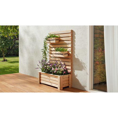 Mr. GARDENER Blumenkasten aus Lärche in Braun, B/H/T: 90 x 150 x 45 cm - Bild 2