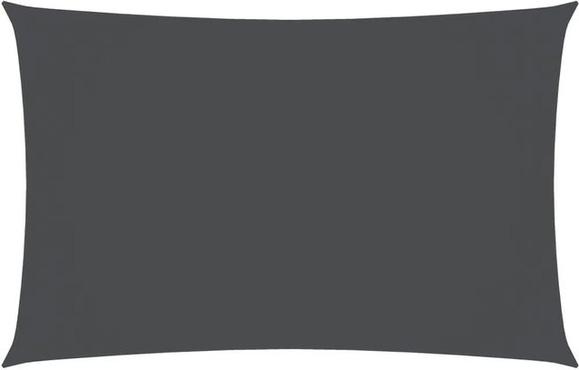 Furnicato Sonnensegel aus Oxford-Gewebe, rechteckig, Anthrazit, Breite: 35 m, Höhe: 5 m - Bild 1