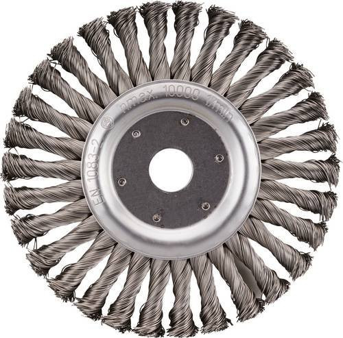 Rhodius TOPline Rundbürste SRBZ gezopft für Stahl, 8 Stück, Silber, Durchmesser: 178 mm, Breite: 42 mm, Höhe: 22,23 mm - Bild 1