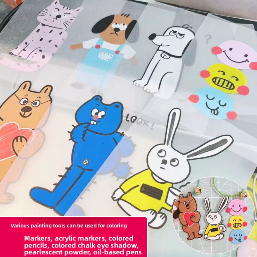 Transparente Schrumpffolie aus Kunststoff für DIY-Bastelarbeiten und Kunstzubehör - Bild 2