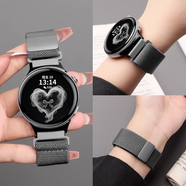 FancyWrist Uhrenarmband Nylon, Schwarz, Unisex, 20mm 22mm - Bild 1
