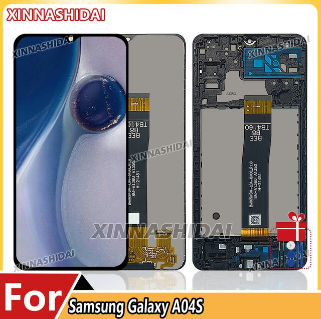 Samsung Galaxy A04S A047 LCD-Display Touchscreen-Panel Ersatzglas Digitizer in Schwarz - Bild 1