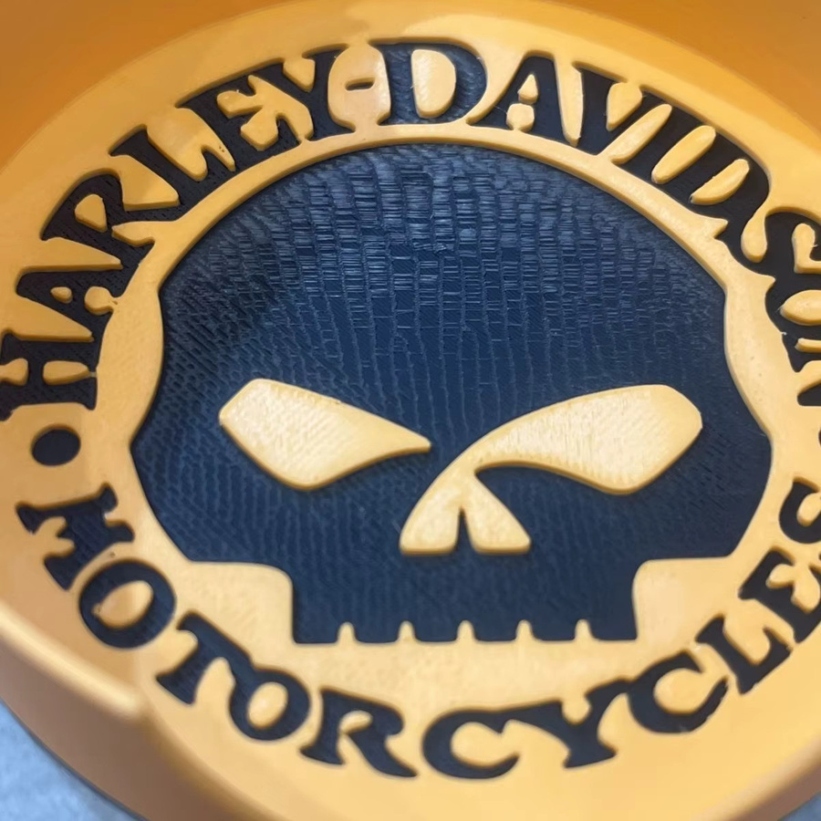 Harley Davidson Hitzebeständige Untersetzer Matte für den Schreibtisch, runder dekorativer Wasseruntersetzer im Motorcycle Club Design - Bild 2