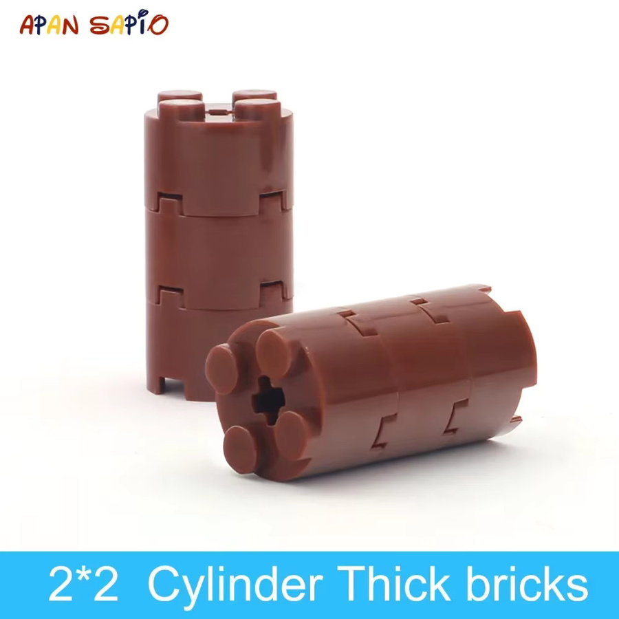 APAN SAPIO DIY Bausteine Zylinder 2x2 Punkte, 50-teiliges Set - Bild 2