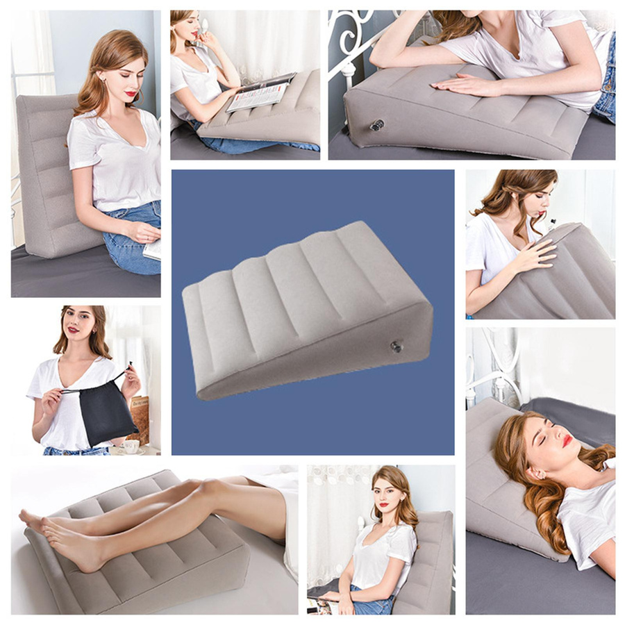 Fityle Aufblasbares Keilkissen als verstellbare Stütze für Kopf, Schulter, Rücken und Beine aus Polyester und Baumwolle - Bild 2