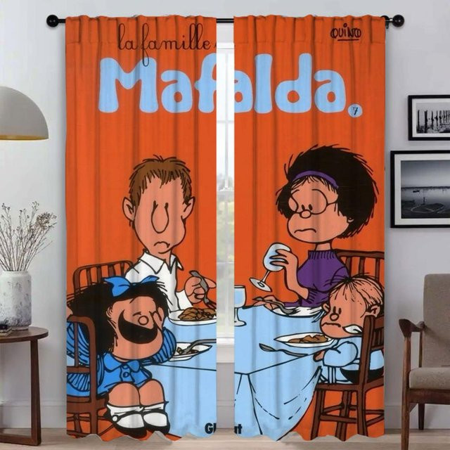 Mafaldas Elegante Raumvorhänge aus Tüll, 2er-Set, Orange, Breite: 50 cm, Höhe: 70 cm - Bild 1