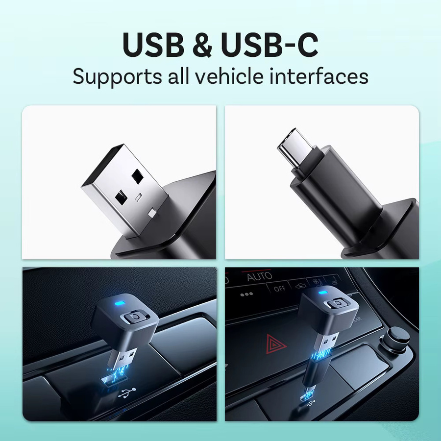 Ottocast Mini Dot Express Kabelloser CarPlay und Android Auto Adapter 2-in-1 USB-Dongle in Schwarz - Bild 5