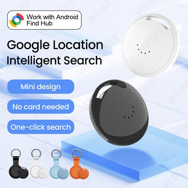 Peocke Anti-Verlust-Tracker Smart Tag in Blau für Google Find My Device und Android-Systeme zur Positionierung von Schlüsseln, Koffern und Taschen - Bild 1