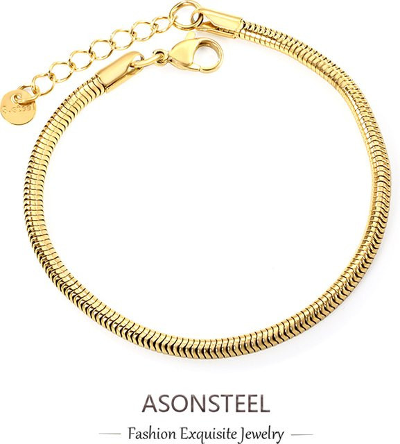 ASONSTEEL Armband Edelstahl, Gold, Unisex - Bild 1