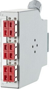 Metz Connect LWL-Spleißverteiler REGplus mit 6x SC-D Kupplungen in Silber - Bild 1