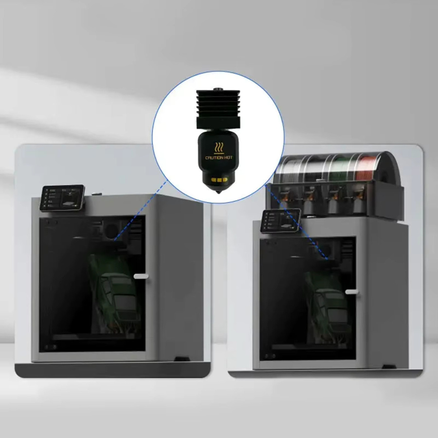 Bambu Hotend-Kit Ersatz für P2S 3D-Drucker mit 0,2mm abnehmbarer gehärteter Stahldüse in Schwarz - Bild 2