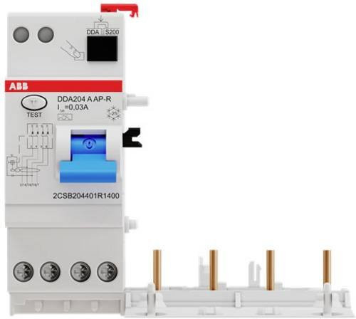 ABB DDA204 A-40/0,03 AP-R FI-Block RCD 4-polig 40A 0,03A 230V in Weiß - Bild 1