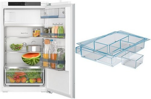 Bosch KGH32VFE0 Einbau-Kühlschrank mit Gefrierfach in Weiß mit LED-Innenbeleuchtung, Super Cooling und Super Freezing - Bild 1