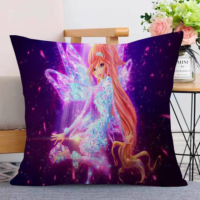 Winx Club Kissenbezug von POPI Home in Lila, quadratisch, Breite: 30,48 cm, Breite: 30,48 cm - Bild 1