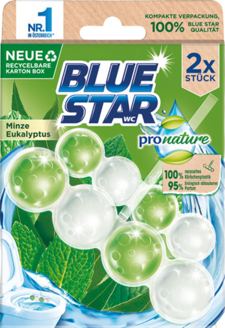 Blue Star pro nature WC Einhänger Minze & Eukalyptus Duopack, 104g - Bild 1