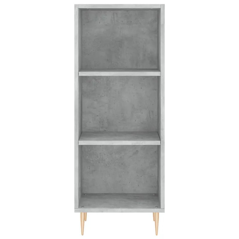 Vidaxl Schrank in Beton Grau aus Holzwerkstoff mit Drehtüren, B/T/H: 34,5 x 32,5 x 90 cm - Bild 2
