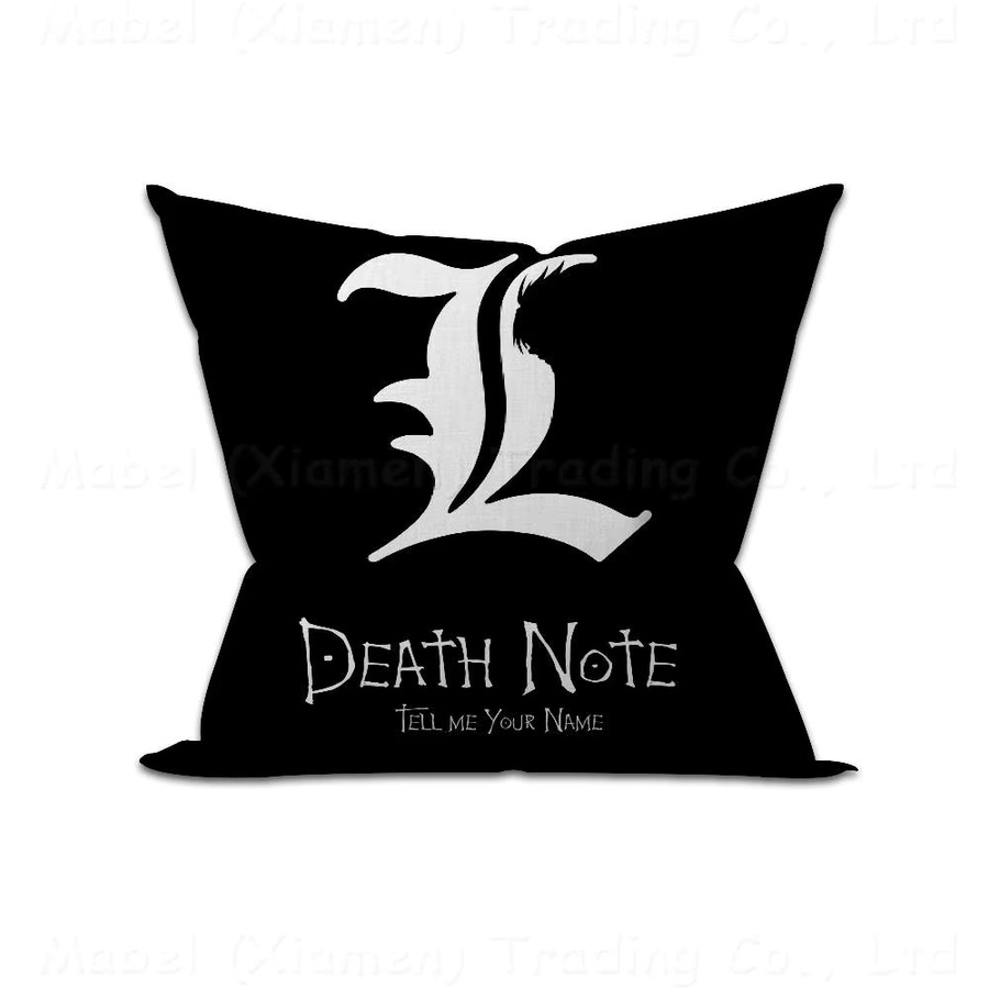 Rastar Anime Death Note Kissenbezug mit Ahorn-Design in Schwarz, 30 x 30 cm - Bild 5