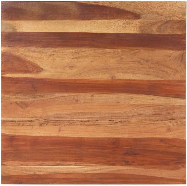 vidaXL Tischplatte aus Massivholz Palisander, lasiert, braun, B/T: 80 x 80 cm - Bild 1
