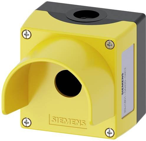Siemens SIRIUS ACT Leergehäuse 3SU1801-0AA00-0AC2 mit Schutzkragen, Gelb, B/T/H: 8,5 x 8,5 x 11,25 cm - Bild 1