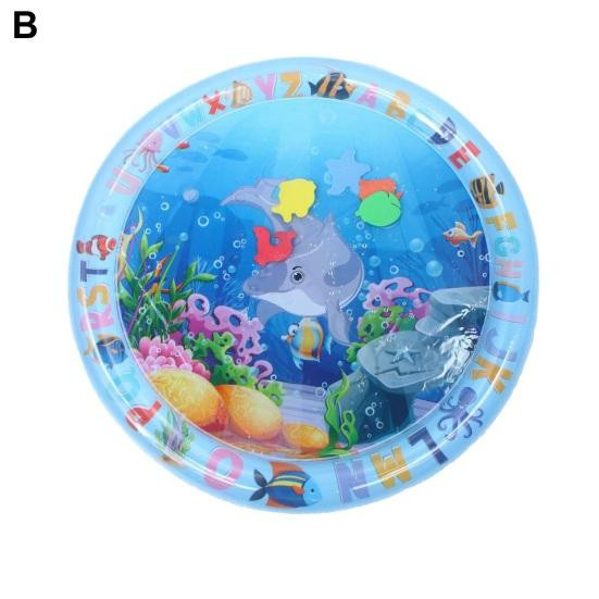 Xomken Sensorische Wasserspielmatte Katzenspielzeug mit Meerestiermustern - Bild 2