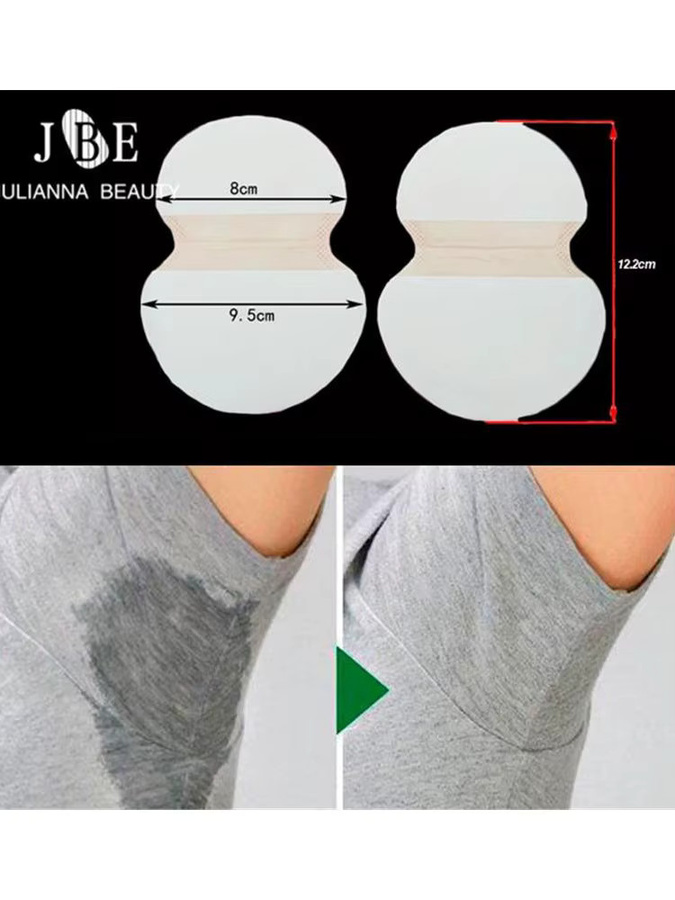 Julianna Beauty Schweißpads Baumwolle, 100 Stück, Unisex - Bild 1