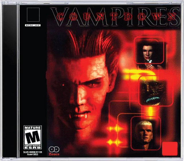 Retro PS1 Countdown-Vampire Spiel-Entsperrkonsole mit manueller Kopierscheibe und Videospiel-Zubehör in Multicolour - Bild 1